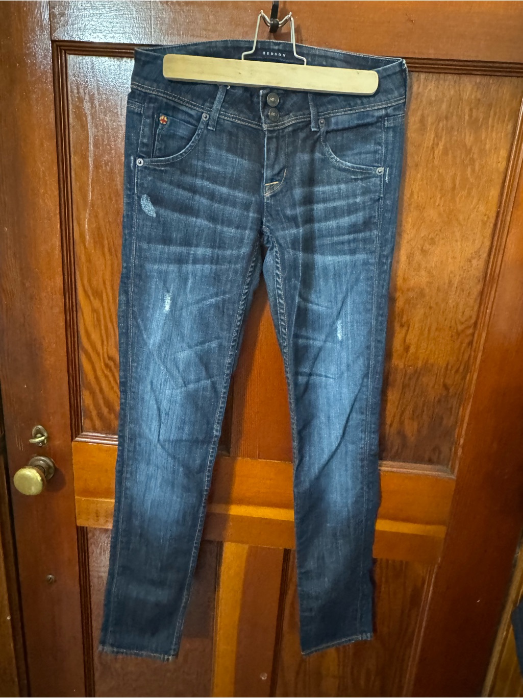 New Wot Hudson Dark Blue Slim Fit Jeans — image 2 of 5